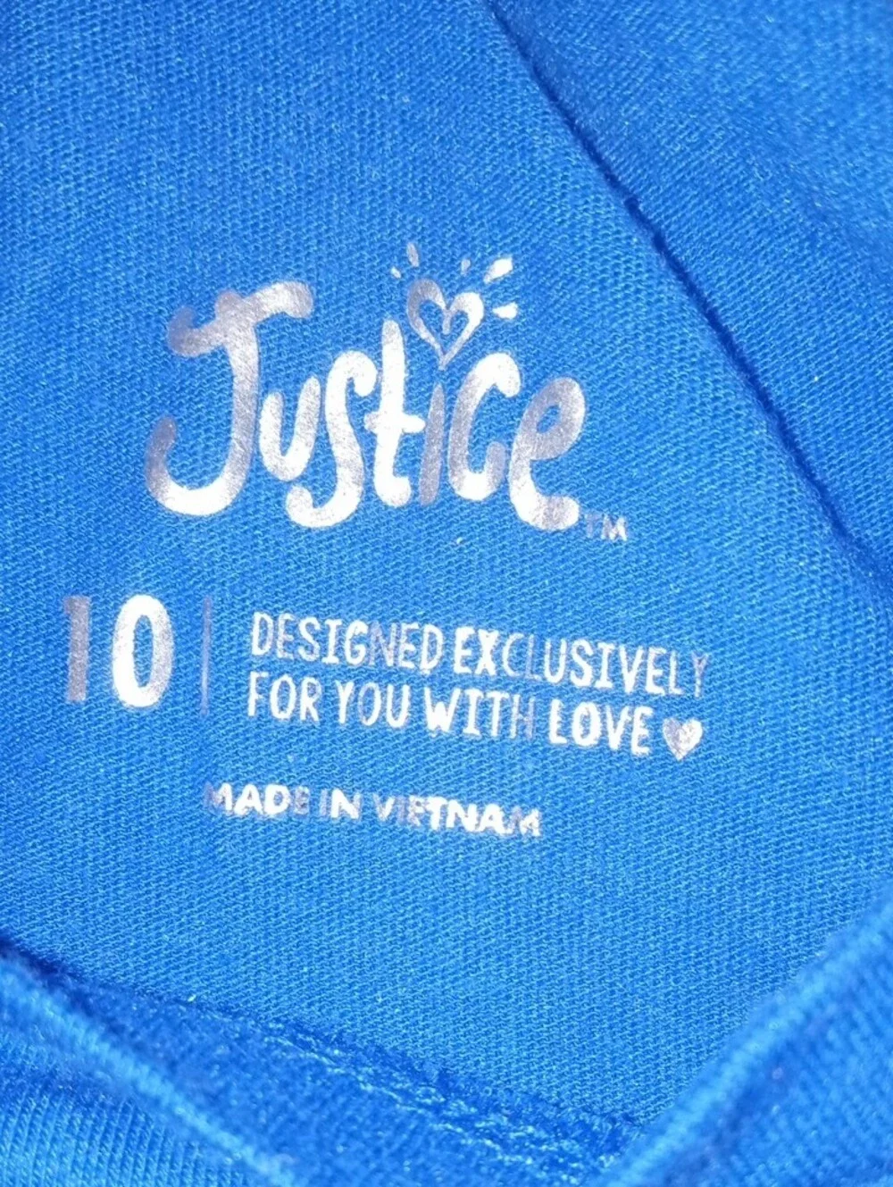 Justice Royal Blue Sequin Rainbow Tee And Royal Blue Skirt Outfit